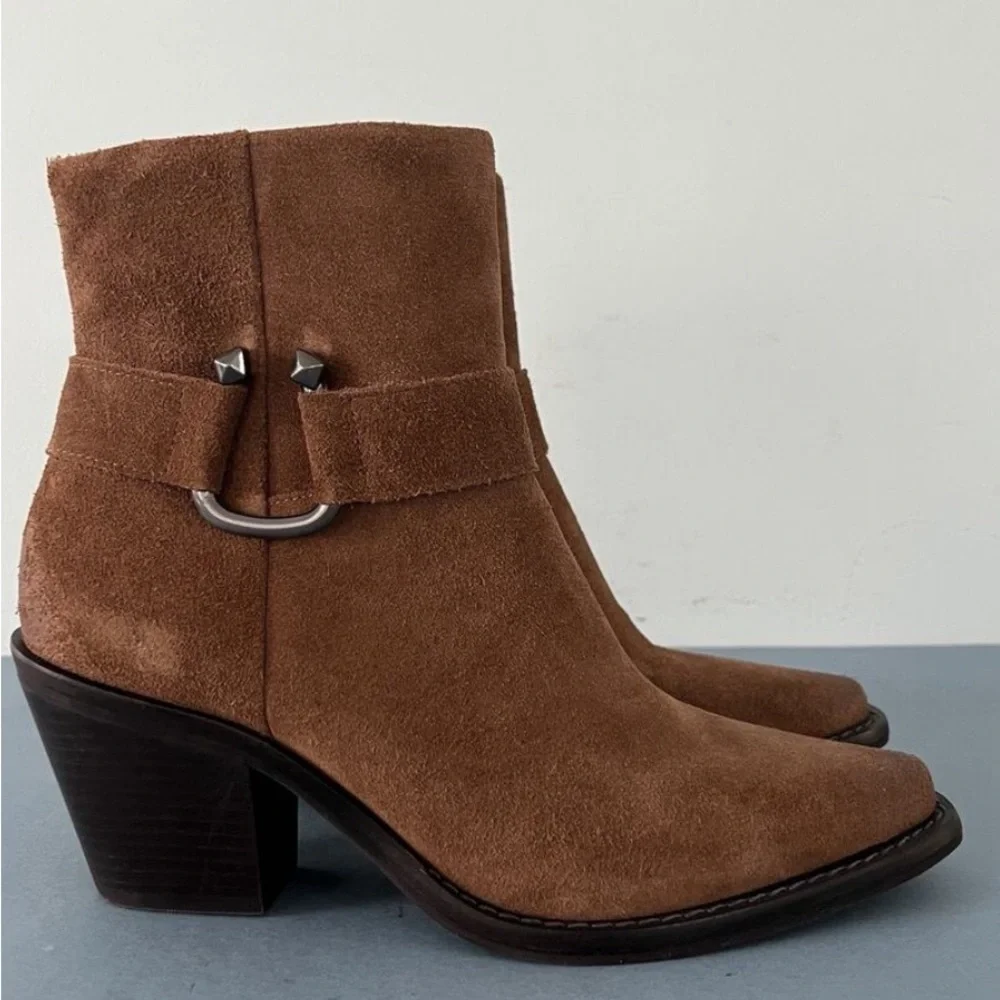 ANTONIO MELANI Tabbi Oiled Suede Western Boot women’s 9.5